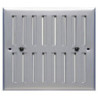 Grille alu anodisé réglable en applique 250 x 168 mm