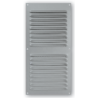 Grille alu Autogyre à persiennes en applique avec moustiquaire