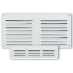 Grille alu Autogyre à persiennes avec moustiquaire – Plusieurs dimensions