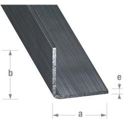Cornière égale acier verni CQFD – Longueur 1 m – 15×15 ou 20×20 mm