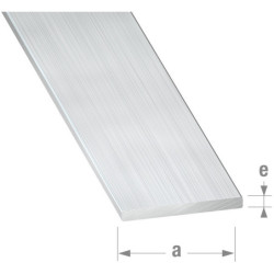 Plat aluminium brut CQFD – Longueur 1 m ou 2 m – Ép. 2 mm