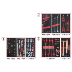 Servante Ultimate Kstools gris/noir 7 tiroirs équipée de 158 outils