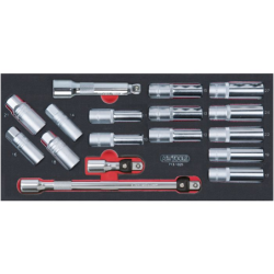 Servante Ultimate Kstools gris/noir 7 tiroirs équipée de 158 outils