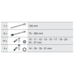 Servante Ultimate Kstools gris/noir 7 tiroirs équipée de 158 outils