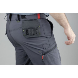 Bermuda de travail 4 Way Stretch LMA 1880 Ultra‑Stretch V3 Gris Nuit