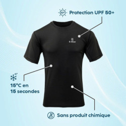 Tee‑shirt rafraîchissant anti‑UV G‑Heat Gris Homme