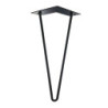 Pied de meuble filaire Cime Ø10 x H300 mm acier noir
