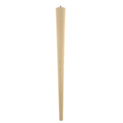 Pied de table fuselé hêtre Ø60 mm H730 mm Cime