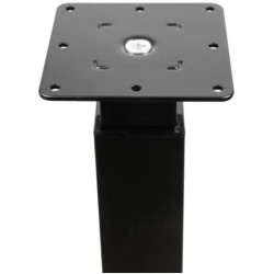 Pied de meuble réglable acier noir Cime H700 à 1100 mm