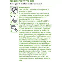 Résine époxy R123 Soloplast 1 kg + durcisseur R614 – Étanchéité