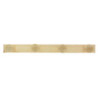 Patère à visser classic pin brut Cime 4 têtes L. 475 x H. 42 mm