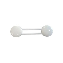 Patère murale acier blanc Ø65 mm 1 à 4 têtes
