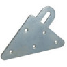 Attache de suspension triangle 77x95mm acier zingué x2