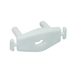 Caches‑prises plastique blanc lot de 12