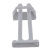 Lot de 4 bloque-tiroirs plastique blanc Cime L 36 x H 20 mm