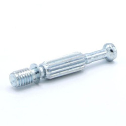 Ferrure assemblage complète Ø15 mm acier nickelé x2
