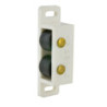 Loqueteau à rouleaux Cime 50 x 14 mm blanc