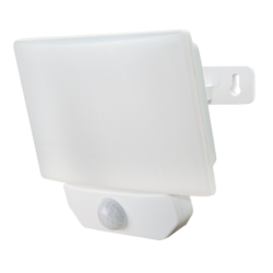 Projecteur Tibelec full screen blanc avec détecteur de mouvement IP44 50W/4150LM blanc