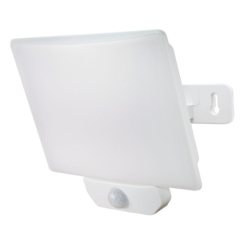 Projecteur Tibelec full screen blanc avec détecteur de mouvement IP44 50W/4150LM blanc