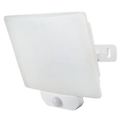 Projecteur Tibelec full screen blanc avec détecteur de mouvement IP44 50W/4150LM blanc