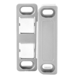 Loqueteau magnétique rectangle Cime 5kg blanc x2