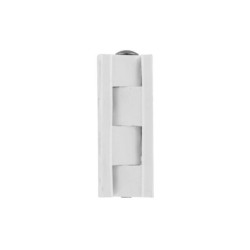 Charnière universelle nylon blanc 40x15 mm x2
