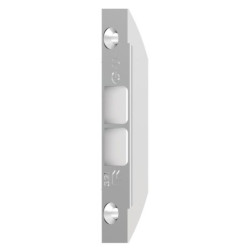 Gâche bois à toupiller A8 pour tringle double. Jeu 4 mm, guidage précis, installation discrète pour menuiserie bois.