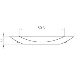 Gâche bois à toupiller A8 pour tringle double. Jeu 4 mm, guidage précis, installation discrète pour menuiserie bois.