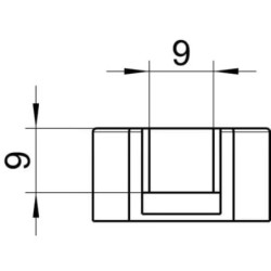 Gâche tringle Ferco Ø25 en zamak. Guidage précis haute et basse, installation fiable pour menuiserie et systèmes de fermeture.