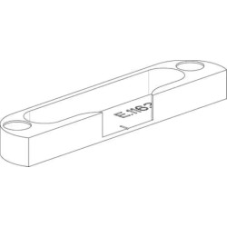 Gâche bois Ferco A9 pour galet. Pose en feuillure, jeu 4 mm, guidage précis et installation discrète en menuiserie bois.