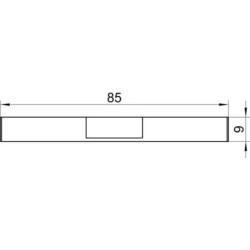 Gâche bois Ferco A8 pour galet. Pose en feuillure, jeu 4 mm, guidage précis pour menuiserie bois professionnelle.