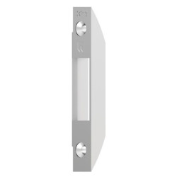 Gâche bois Ferco A8 Decena pour pêne demi-tour. Jeu 4 mm, pose à toupiller, guidage précis pour menuiserie bois.