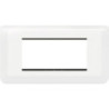 Plaque support Legrand Mosaïc montage horizontal Blanc 3 postes 6 modules