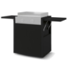 Chariot modern acier ferme 60 noir Forge Adour