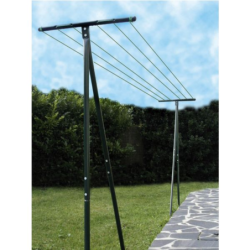 Etendoir linge extérieur Filiac gris RAL 7016 2m