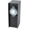 Borne de jardin à fixer 2x16A + programmateur IP44 - Alu Noir - Zenitech