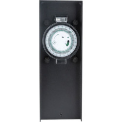 Borne de jardin 2 prises 16A avec programmateur Zenitech