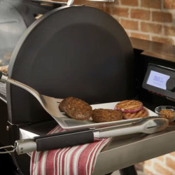 Kit d'ustensiles 1 spatule inox 1 pince inox revêtement antidérapant sur les manches Weber