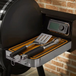 Kit d'ustensiles 1 spatule inox 1 pince inox revêtement antidérapant sur les manches Weber