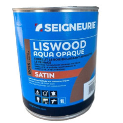 Liswood Aqua Opaque Satin Blanc Seigneurie Lasure