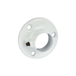 Lot de 2 supports muraux fermés Ø 19mm rond blanc - Cime