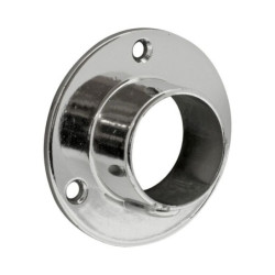 Lot de 2 supports muraux fermés Ø19MM rond chromé Cime