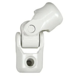 Genouillère pour tige d'entraînement Ø12mm et tringle Ø12mm acier blanc + vis