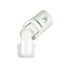 Genouillère pour tige d'entraînement 6 pans de 10mm et tringle 6 pans de Ø12mm Blanc