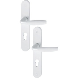 Ensemble New York grande plaque clé I blanc Hoppe