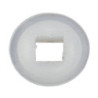 Rondelle de calage nylon blanc Ø18 x 6 mm- carré 7