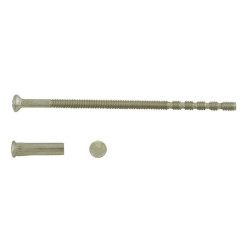 Vis de reliure antivol Cadap chromée 4 x 90 mm