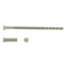 Vis reliure antivol Cadap chromé - porte 60 à 95 mm - vis 4 x 90 mm