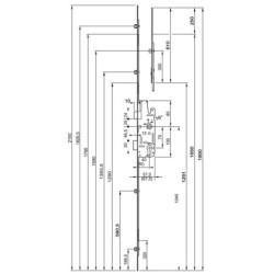 Rallonge Ferco à galet têtière 16 mm longueur 643 mm
