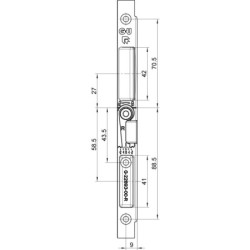 Gâche centrale Ferco FERCOMATIC à toupiller bois